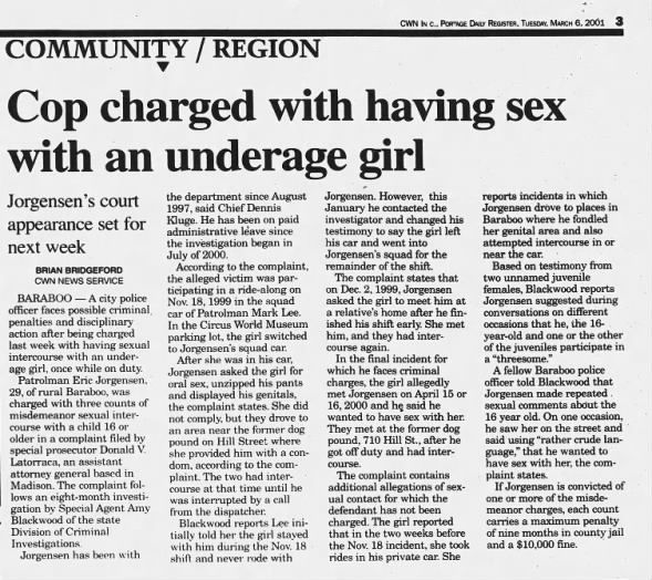 Clipping from The Daily Register